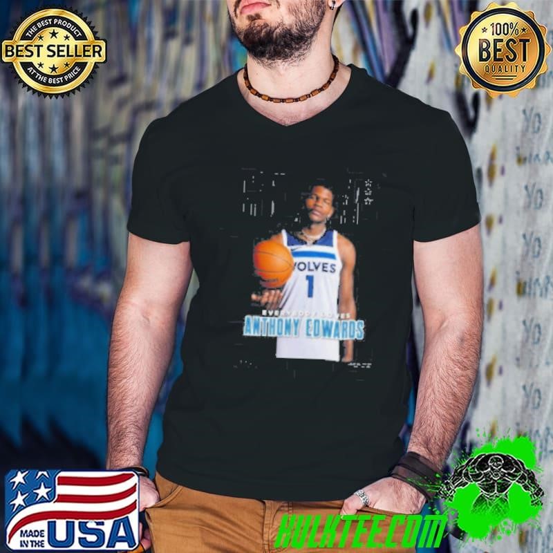 Anthony Edwards Minnesota Timberwolves SLAM Cover Shirt