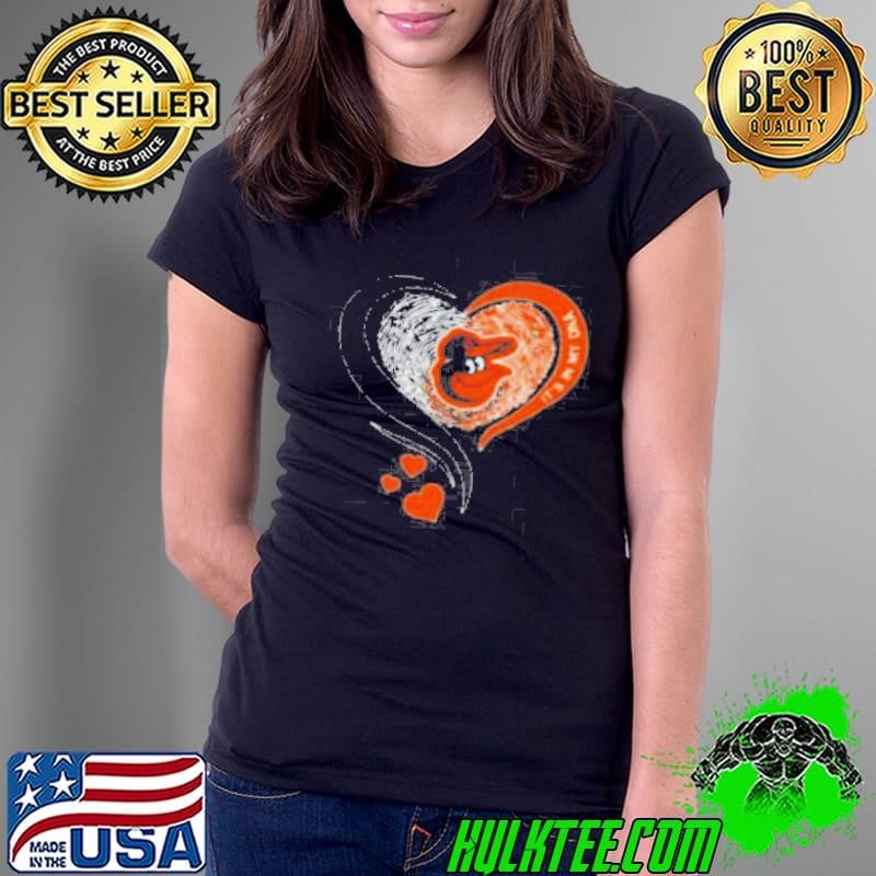 Baltimore Orioles It’s In My DNA Heart Ladies Tee