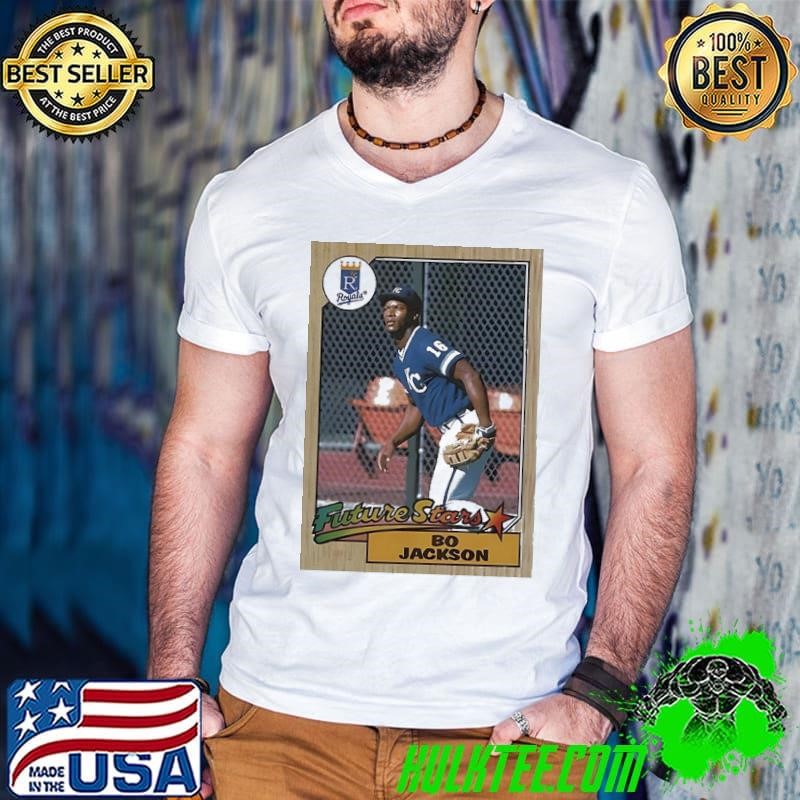Bo Jackson Kansas City Royals MLB baseball card player shirt