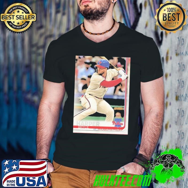 Bryce Harper Philadelphia Phillies MLB baseball card player Guys V Neck