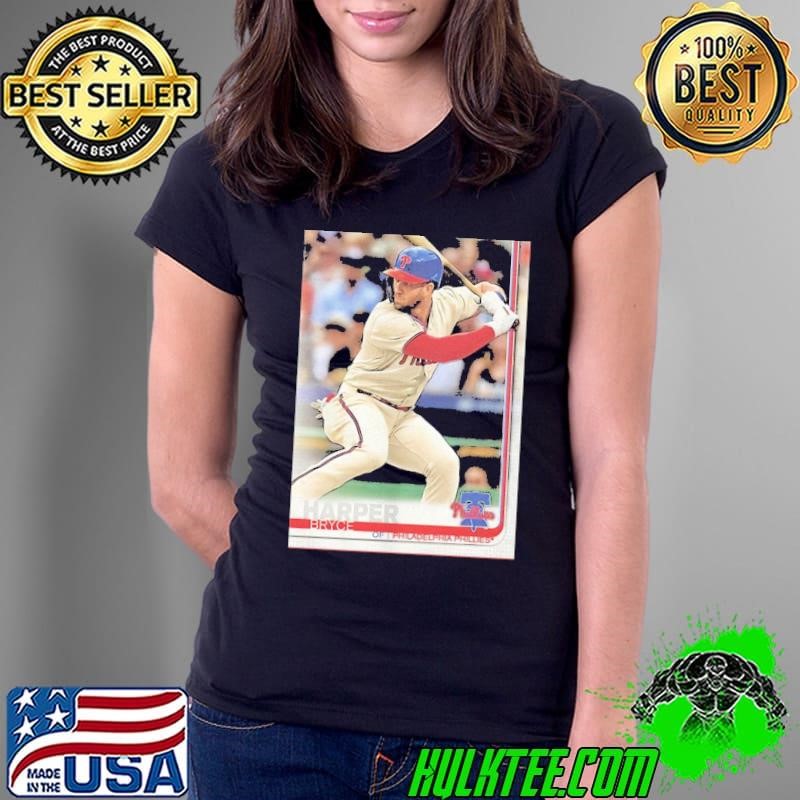 Bryce Harper Philadelphia Phillies MLB baseball card player Ladies Tee