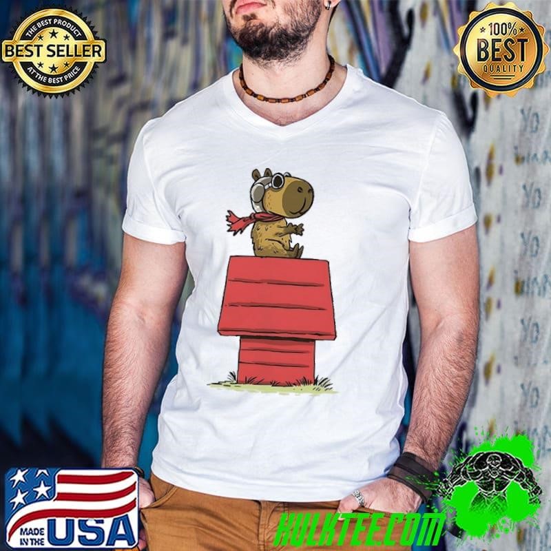 Capybara X Snoopy’s Red Baron Snoopybara shirt