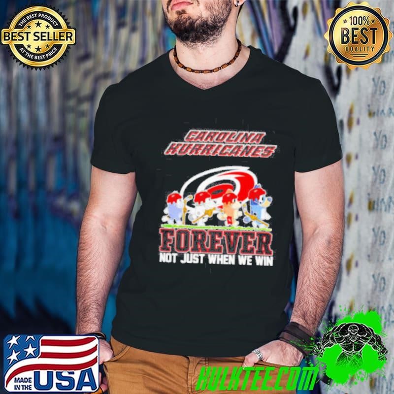Carolina Hurricanes Bluey Forever Not Just When We Win Hurricanes Hockey Guys V Neck