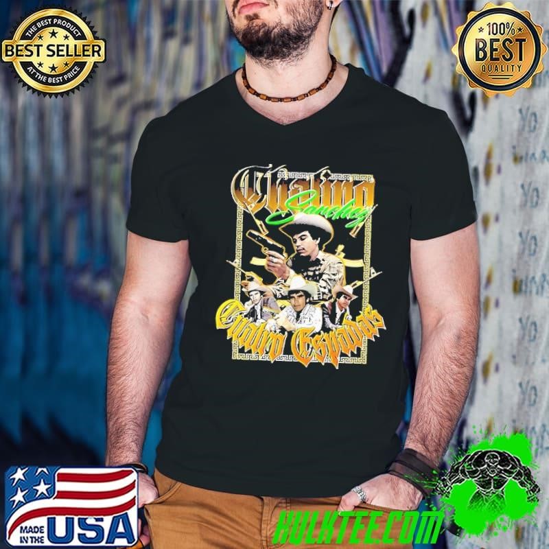 Chalino Sanchez Narco Legend Tribute Graphic Cowboy Guns shirt