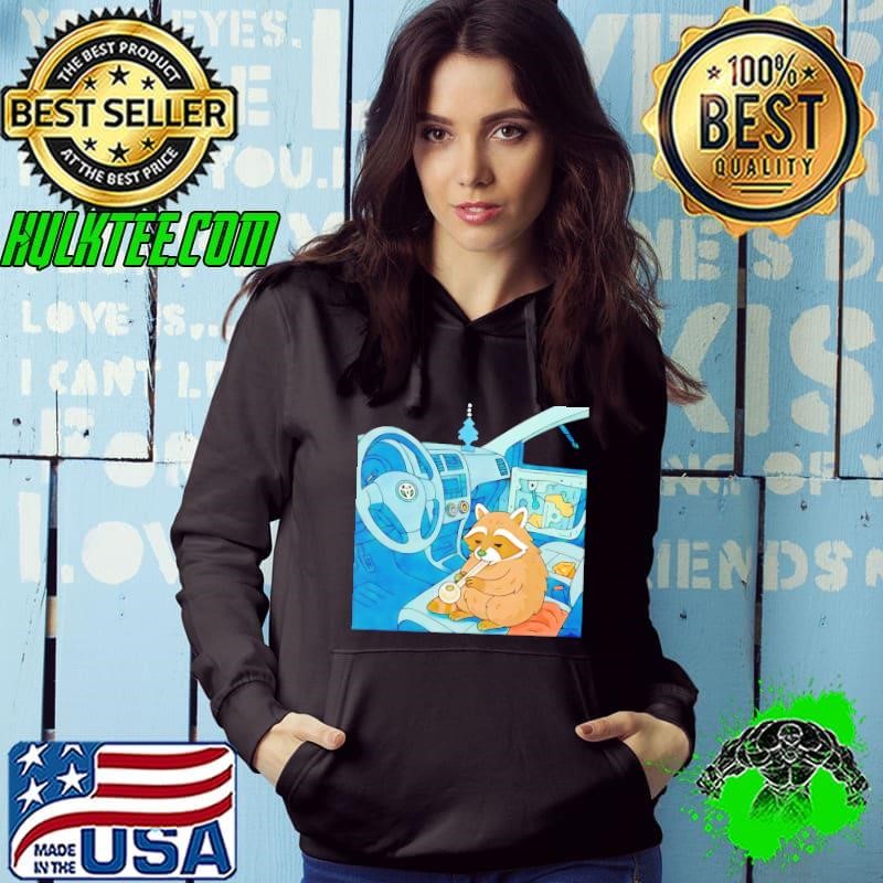 Chewy the Raccoon cartoon shirt