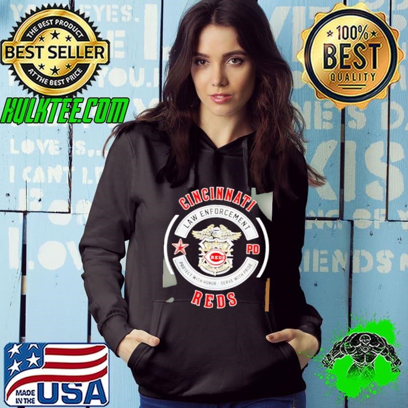 CincinnatI reds law enforcement pg police Hoodie