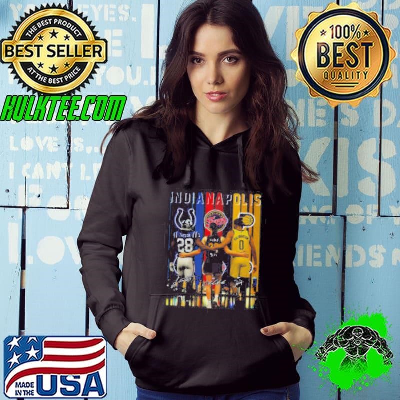 Clark Taylor Haliburton Indianapolis Sports Team players signature Hoodie