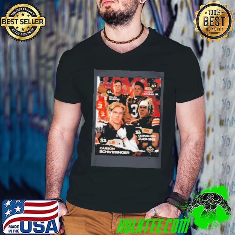 Cleveland Browns Dillon Gabriel Harold Fannin Jr. Carson Schwesinger Quinshon Judkins 2025 NFL Draft Shirt