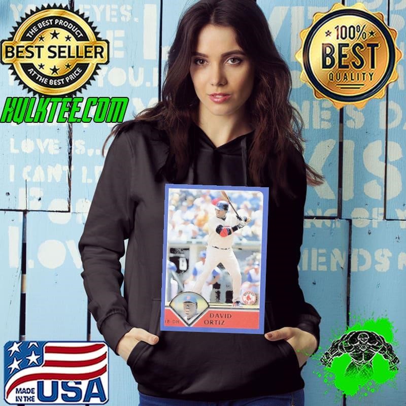 David Ortiz Boston Red Sox MLB baseball card player Hoodie
