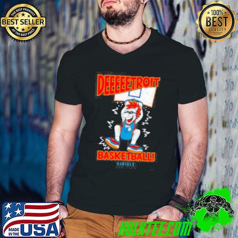 Deeeetroit basketball dunk mascot shirt