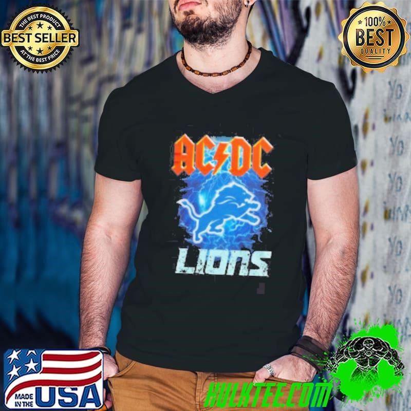 Detroit Lions ACDC Power Up Tour 2025 Shirt