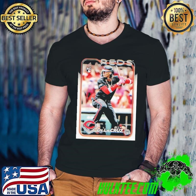 Elly De La Cruz Cincinnati Reds MLB baseball card player Guys V Neck