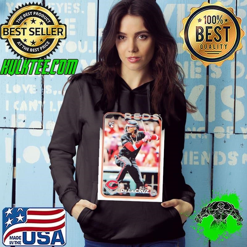 Elly De La Cruz Cincinnati Reds MLB baseball card player Hoodie