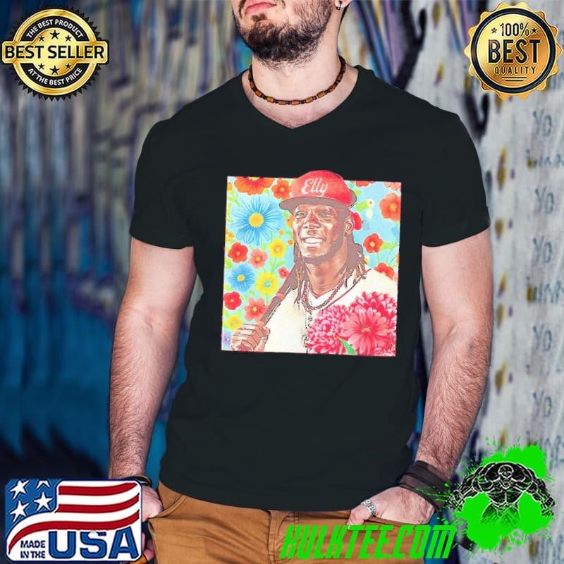 Elly De La Cruz full of Elly floral shirt