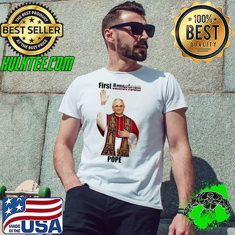 First American Pope Leo XIV Usa Flag Unisex