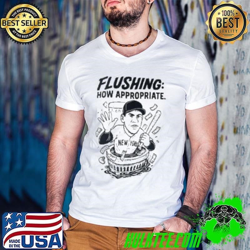 Flushing how appropriate Juan Soto New York baseball graphic shirt