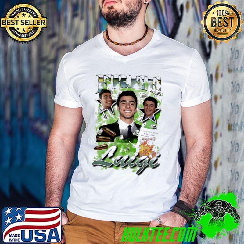 Free Luigi Mangione stars graphic shirt