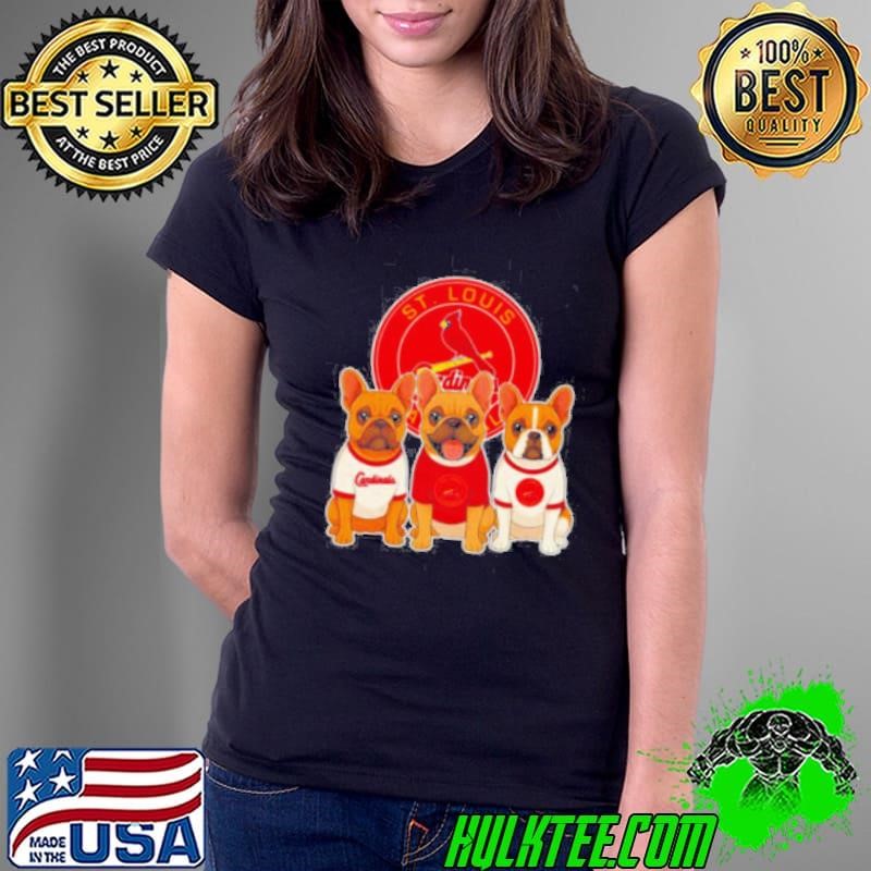 French Bulldogs St Louis Cardinals Ladies Tee