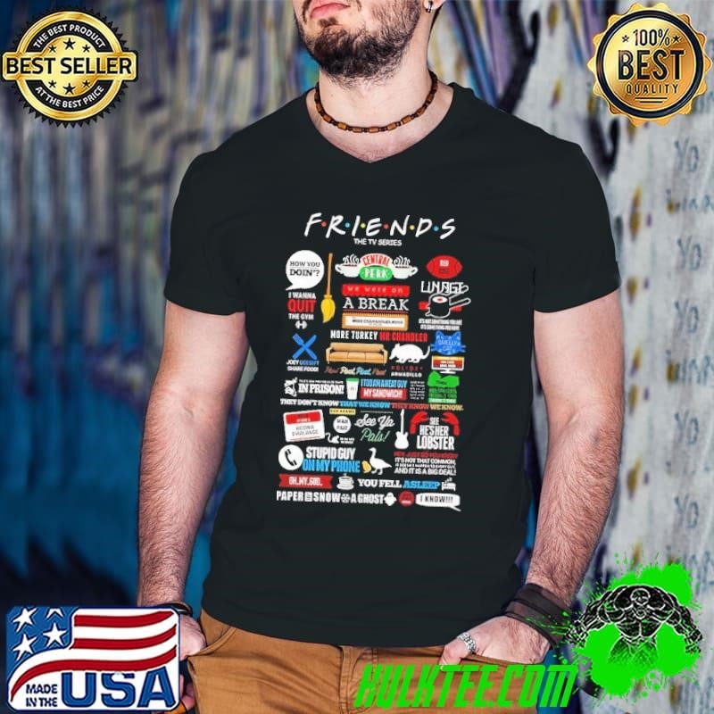 Friends the tv series paper snopw a ghost shirt