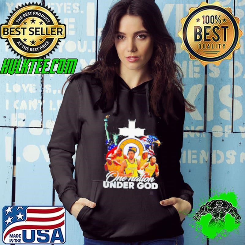 Indiana Pacers Basketball One Nation Under God Hoodie