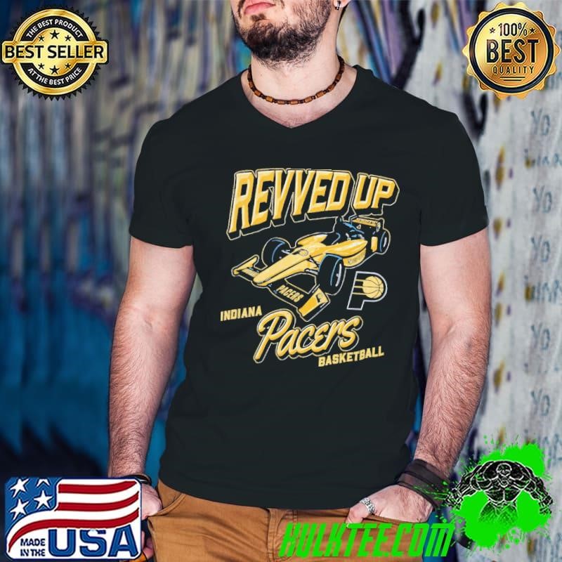 Indiana Pacers basketball Revved up Indy car logo Guys V Neck
