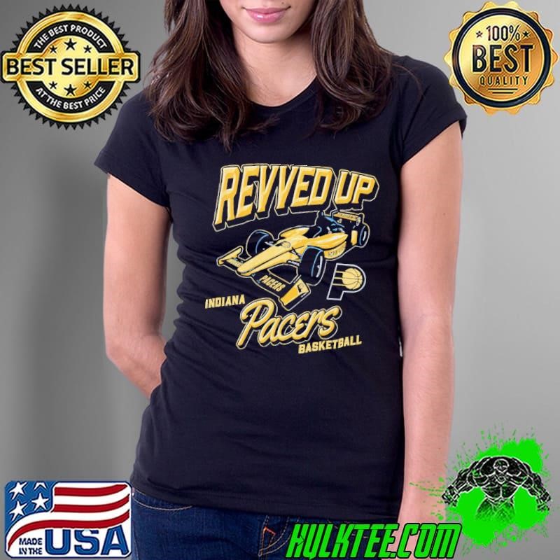 Indiana Pacers basketball Revved up Indy car logo Ladies Tee