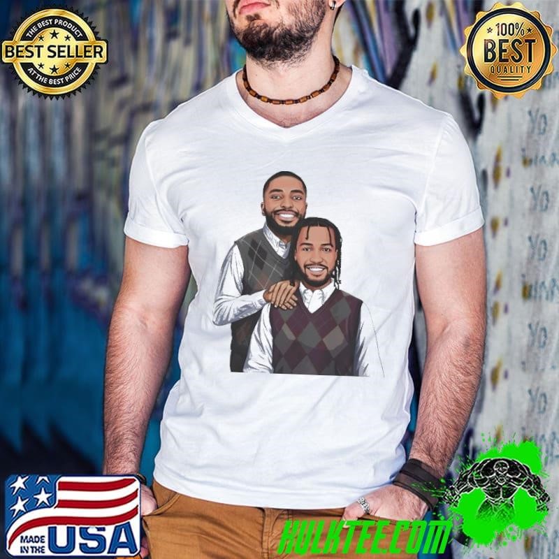 Jalen Brunson x Mikal Bridges Step Brothers cartoon Guys V Neck