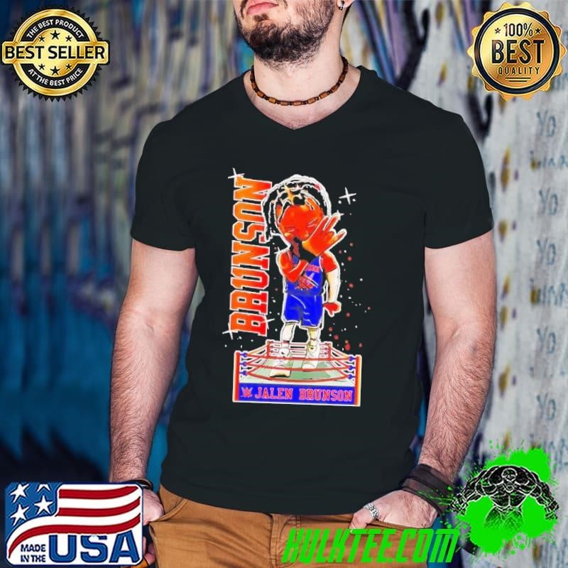 Jalen Brunson x WWE caricature Guys V Neck