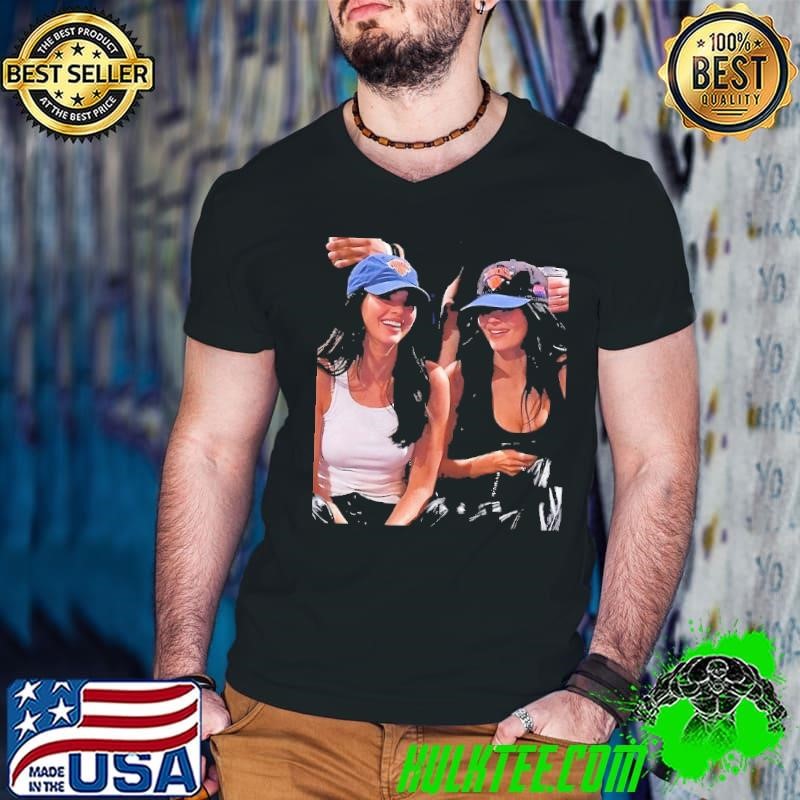 Kardashian at NBA games New York knicks hat shirt