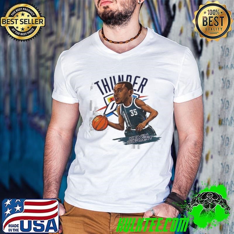 Kevin Durant 35 Oklahoma City Thunder NBA Basketball cartoon shirt