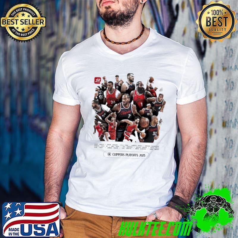 LA Clippers Playoffs teams 2025 Guys V Neck