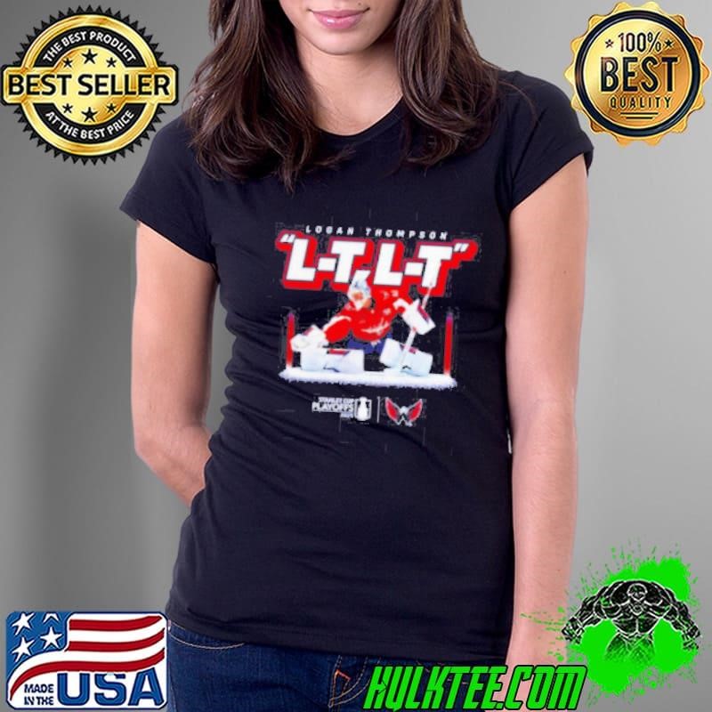 Logan Thompson Washington Capitals L-T L-T 2025 Stanley cup playoffs Ladies Tee