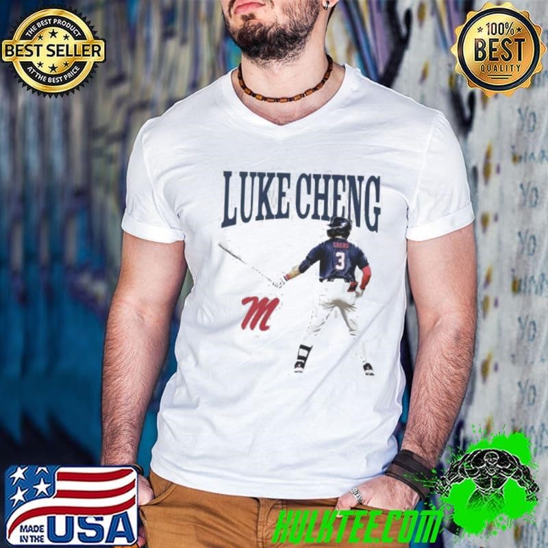 Luke Cheng Ole Miss Baseball Guys V Neck