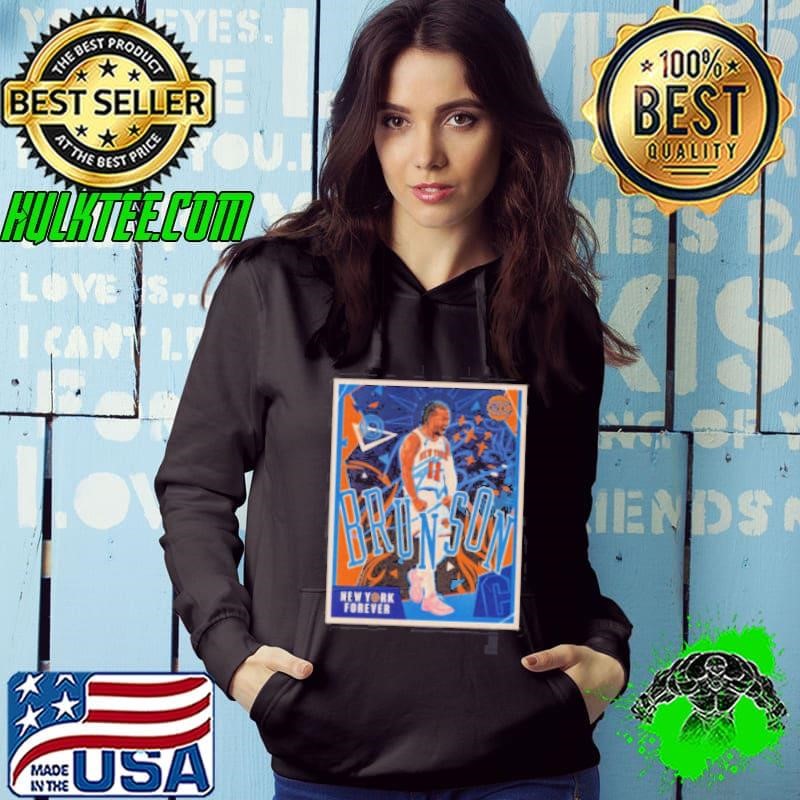 New York Knicks Jalen Brunson New York Forever Retro Vintage Poster Hoodie