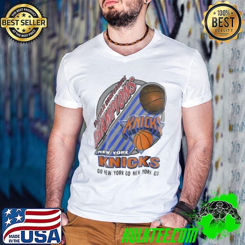New York Knicks Spell-out Eastern Conference Champions Go New York Guys V Neck