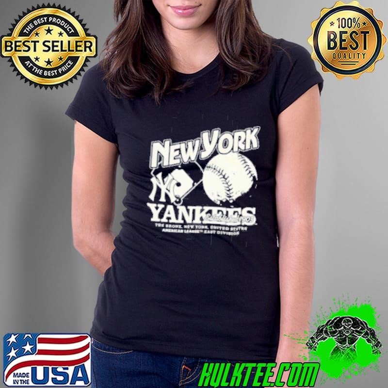 New York Yankees wordmark logo graphic Ladies Tee