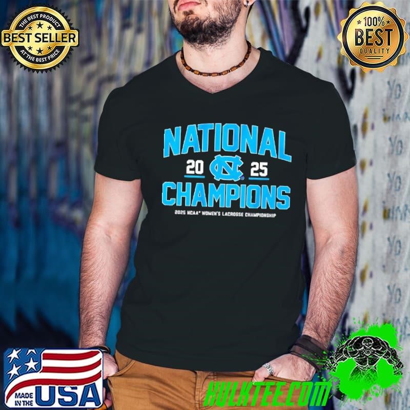 North Carolina Tar Heels women’s lacrosse 2025 National Champions logo shirt