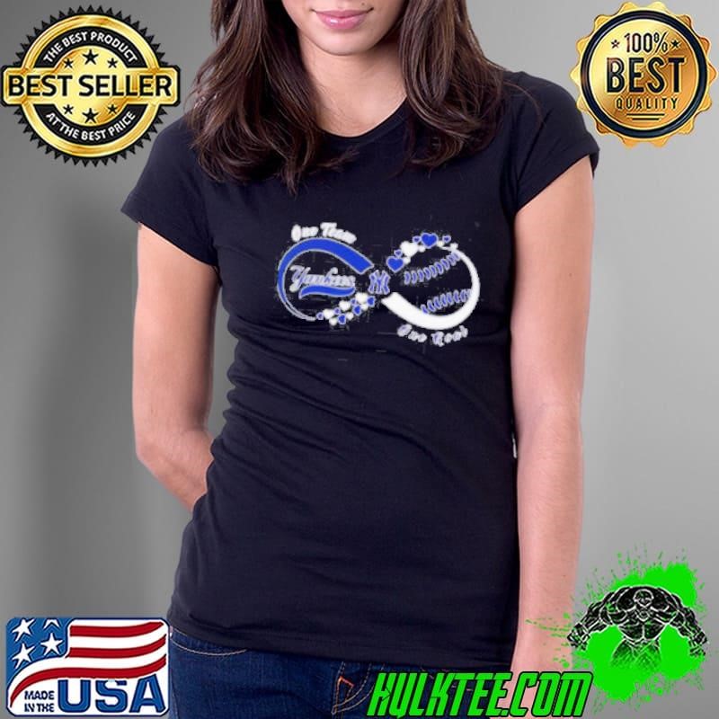 One team one goal New York Yankees Ladies Tee