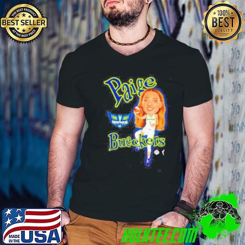 Paige Bueckers 2025 WNBA Draft Dallas Wings cartoon shirt