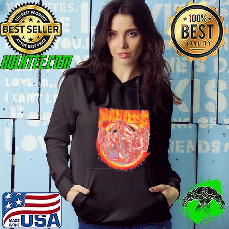 Pantera Band Portrait Flames Hoodie