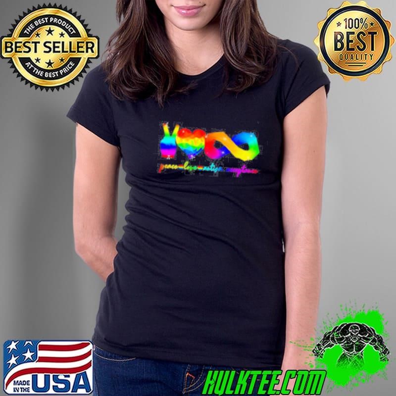 Peace love Autism acceptance shirt