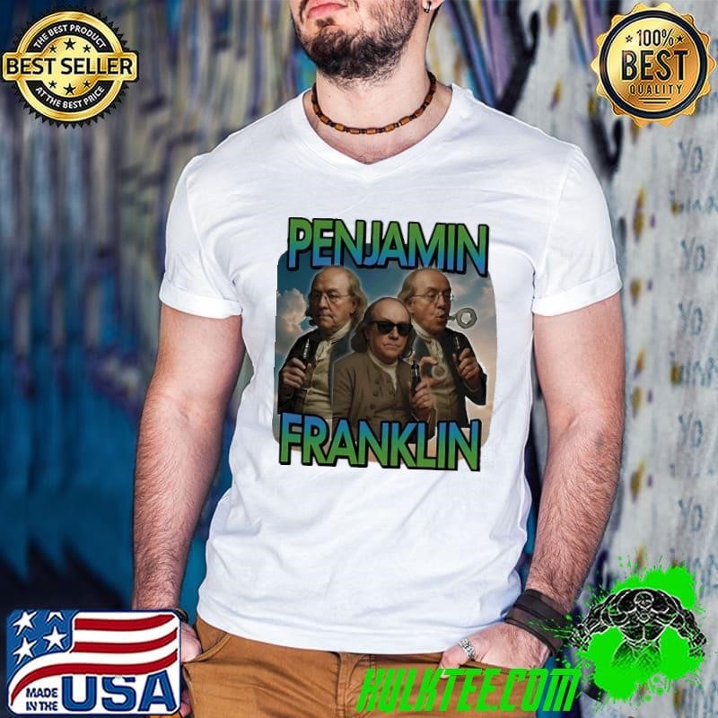 Penjamin Franklin graphic Guys V Neck