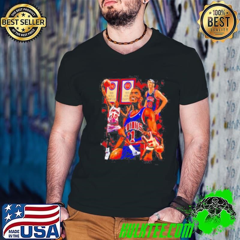 Pistons World champions 1989 graphic retro Guys V Neck
