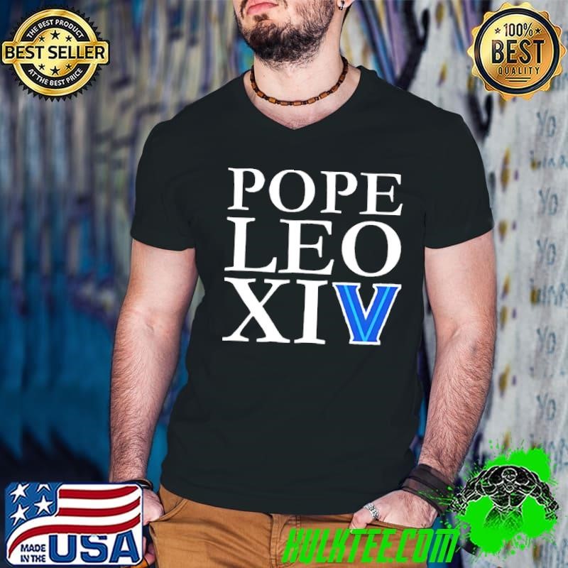 Pope Leo XIV Villanova Wildcats logo Guys V Neck