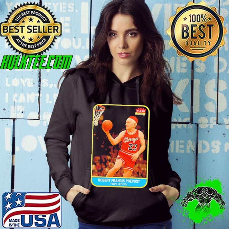 Pope Robert Prevost playing basketball Pope Leo XIV parody shirt