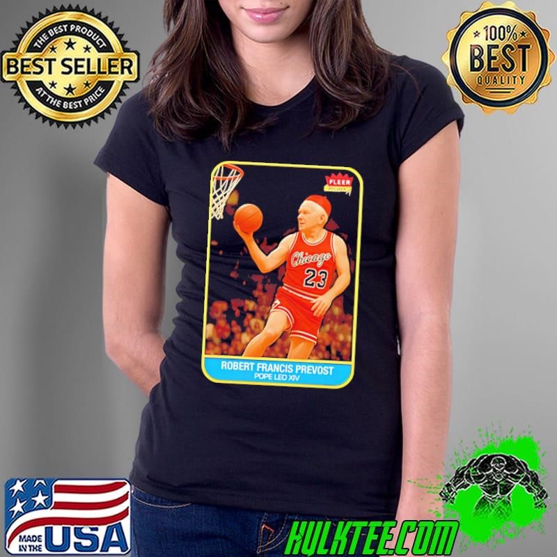 Pope Robert Prevost playing basketball Pope Leo XIV parody Ladies Tee