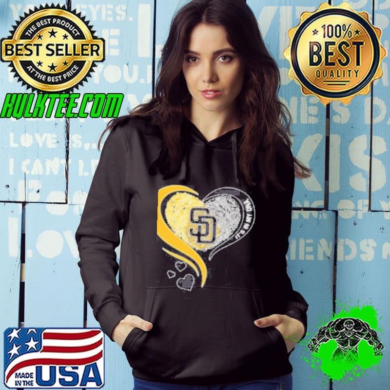 San Diego Padres Heart It’s My DNA 2025 Hoodie
