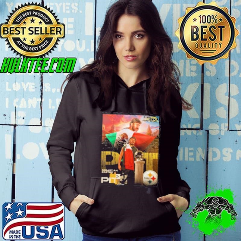 Sebastian Castro Pittsburgh Steelers Steel City Football Poster shirt