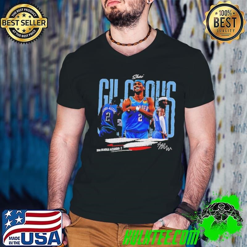 Shai Gilgeous Alexander Oklahoma City Thunder 2025 NBA Basketball graphic signature shirt