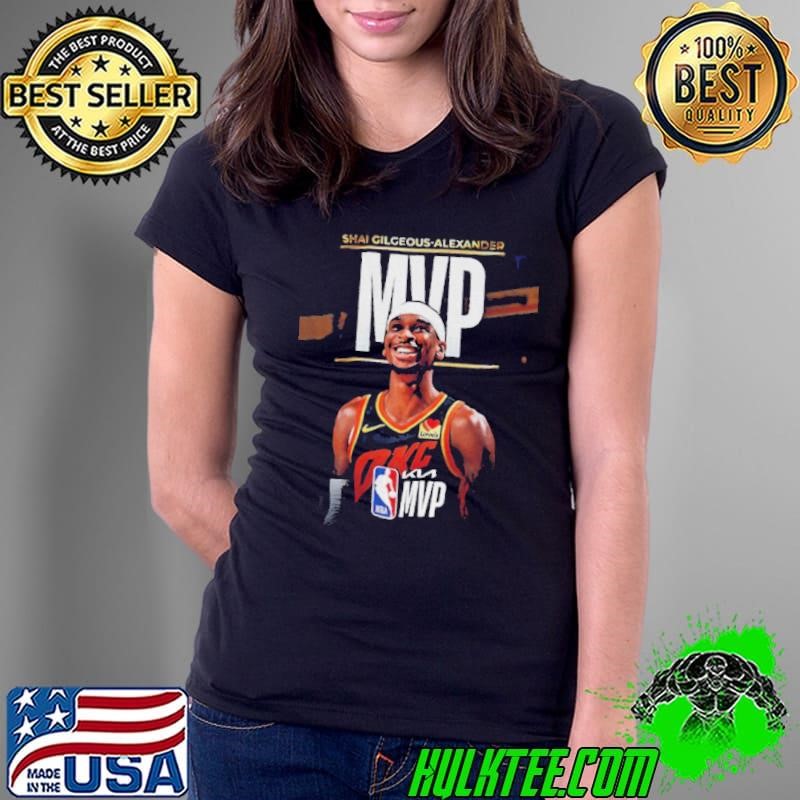 Shai Gilgeous Alexander Oklahoma City Thunder MVP 2025 NBA Basketball Ladies Tee